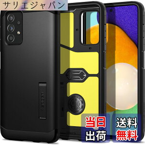 �y���������zSpigen Galaxy A52 5G �P�[�X SC-53B �ϏՌ� �ČRMIL�K�i �O�w�\�� �X�^���h�t�� �X�}�z�X�^���h TPU�o���p�[ �J�����ی� �h�o �w��h�~ ���h�~ �Ռ� �z�� �^�t�E�A�[�}�[ ACS02319 (�u���b�N