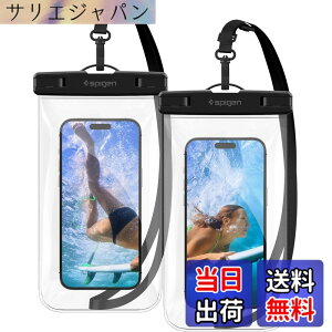 �y���������zSpigen �X�}�z �h���P�[�X 2���Z�b�g ���� iPhone Pixel Xperia �ő�8.2�C���`�Ή� �^�b�`�\ ��F�� ���� �����B�e �����C ���� �ނ� �C IPX8�F�� ���S�h�� �l�b�N�X�g���b�v�t�� A601 AMP03