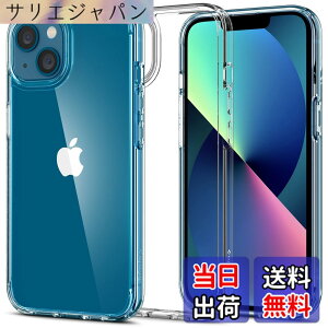 �y���������zSpigen iPhone13Mini�P�[�X ���� �ϏՌ� �ČRMIL�K�i�擾 TPU �o���p�[�P�[�X 2�d�\�� ���菝�h�~ ���ϗ}�� ���C�����X�[�d�Ή� �E���g���E�n�C�u���b�h ACS03317 (�N���X�^���E�N���A)