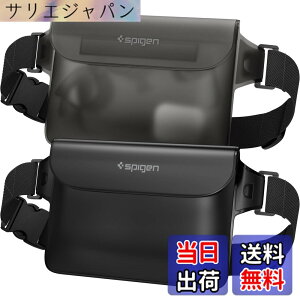 �y���������zSpigen ���S�h�� �E�G�X�g�|�[�` 2���Z�b�g ���� IPX8�F�� �C �v�[�� �� ���s �A�E�g�h�A �X�}�z���[�\ �O�d�`���b�N �x���N�� PVC ��e�� �h���o�b�O A620 AMP04531 (�u���b�N)