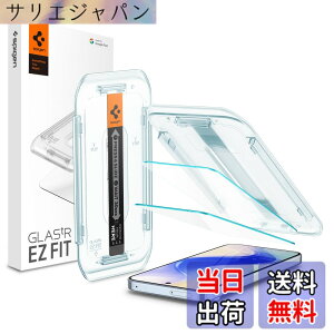 �y���������zSpigen Pixel 10 Pro XL/Pixel 9 Pro XL �����K���X�t�B���� 2���� 9H+�d�x �\��t���L�b�g�t�� �w��F�ؑΉ� ��U�h�~ �w��h�~ �������H �ی�t�B���� EZ Fit AGL08445 (�N���X�^���E�N���A)