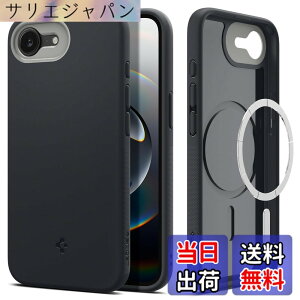 �y���������zSpigen �y�n��19�N�̋Z�p�́z iPhone 17e / 16e �P�[�X MagSafe �}�O�l�b�g���� �X�g���b�v�z�[�� �ČRMIL�K�i �i�m�|�b�v�E�}�O�t�B�b�g ACS09155 (�u���b�N�E�Z�T�~)