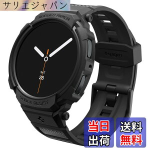 �y���������zSpigen Galaxy Watch 8 44mm ��̌^�P�[�X �X�|�[�c �o���h ��d�Œ� ���� �Ռ��z�� ���h�~ �ϏՌ� �ی�J�o�[ �X�g���b�v �M�����N�V�[�E�H�b�`�p ���M�b�h�E�A�[�}�[�E�v�� ACS10007 (�}