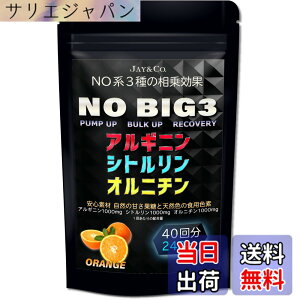 �y���������zJAY&CO. NO �n BIG3 �A���M�j�� �E �V�g������ �E �I���j�`�� (1000mgx3��) (�I�����W, 40�� 240g)