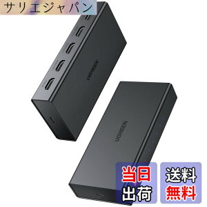 �y���������zUGREEN HDMI ���z�� 1����4�o�� 4K@60Hz HDMI �X�v���b�^�[ �����ؑ� 4��ʓ����o�� HDMI1.4 PC HDTV DVD Xbox PS5/PS4/PS3/Switch�Ή�