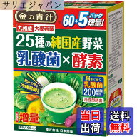 【送料無料】NIHON YAKKEN 金の青汁 (R) 25種の純国産野菜 乳酸菌x酵素 (65パック/乳酸菌200億個配合) 酵…