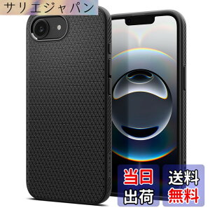 �y���������zSpigen �y�n��19�N�̋Z�p�́z iPhone 17e / 16e �P�[�X �ČRMIL�K�i �X�g���b�v�z�[�� �}�b�g TPU �o���p�[ �ϏՌ� ���L�b�h�E�G�A ACS09161 (�}�b�g�E�u���b�N)