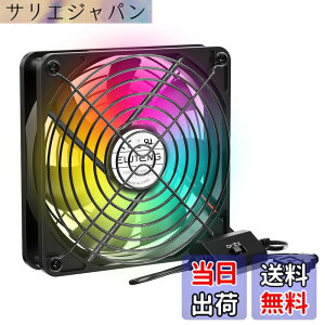�y���������zELUTENG ��p�t�@�� 12cm USB�t�@�� 3�i�K���� USB fan 12cm ���^ 7���H�� ������ ��� �F�FRGB�A�T�C�Y�F12CM