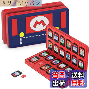 �y���������zGeeRic 24�� �Q�[���J�[�h ���[�{�b�N�X �X�C�b�` �Ή� �\�t�g�P�[�X 24��Micro SD �������[�J�[�h ���[�� Switch/Switch Lite/Switch OLED ���f���Ή� �R���p�N�g ���^ �y�� �h�o �����^ ����