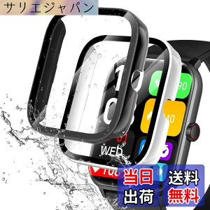 �y���������zredmi watch6 �P�[�X �F�F�u���b�N+�z���C�g�A�T�C�Y�FVialove KW105-G01(�u���b�N+�z���C�g)