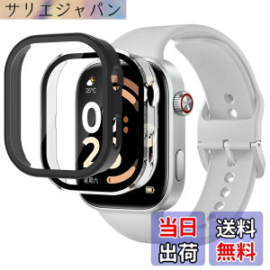 �y���������z���v�ی�t�B���� �F�F�u���b�N+�N���A�A�T�C�Y�FRedmi Watch 6 ��̌^�P�[�X