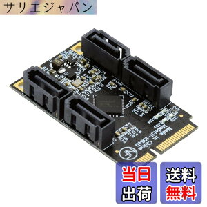 �y���������zNFHK SATA �f�X�N�g�b�v �A�_�v�^�[ �R���o�[�^�[ SSD �J�[�h JMB582 2280 �F�F�u���b�N Mini-PCIE - 4 SATA