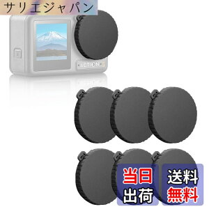 �y���������z�����Y�L���b�v 6�� For DJI Osmo Action 4/Action 3/Action 5 pro �A�N�Z�T���[ �ėp �����Y�J�o�[ ���h�~ �h�o ����h�~ �����Y �p �ی�J�o�[ �F�F�u���b�N
