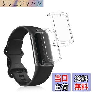 �y���������zkwmobile 2x �P�[�X Fitbit Charge 6 / Charge 5�Ή� �J�o�[ - �t���J�o�[ �V���R�� �ϏՌ� �S�̕ی� ����/���F �F�F����
