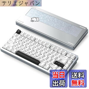 �y���������z�yWOBKEY Rainy 75�L�[�{�[�h�z�J���̂悤�ȑŌ��� ���J�j�J���L�[�{�[�h 3WAY�ڑ� OS�݊��� �z�b�g�X���b�v��VIA�̑Ή� �J�X�^�}�C�Y�� �K�X�P�b�g�f�U�C�� �A���~�j�E���f�ގg�p RG