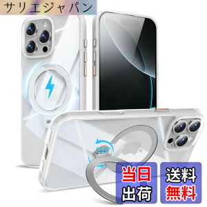 �y���������zMagSafe�Ή� �P�[�X�y ���C�����X�[�d�A�c�����Ή��A�B�����[���X�^���h�A�}�O�l�b�g���ځA�ϏՌ��A�S�ʕی�z �F�F�z���C�g�A�T�C�Y�FiPhone 16Pro �p