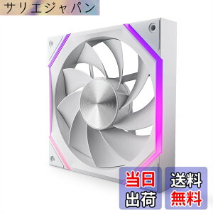 �y���������zAsiaHorse Nyota ARGB PC�P�[�X�t�@�� 120mm (12cm) 1�{ �t���E�z�C�p [�����\PWM/�É�] 4Pin PWM 5V 3Pin ARGB 2000RPM/61.5 CFM/HDB�x�A�����O/������ ���[�J�[RGB�\�t�g�Ή� (ASUS Aura, ASRock, GIGABYTE, MSI) �F