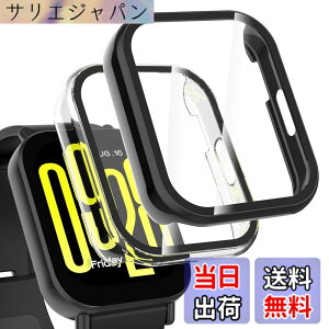 �y���������zHianjoo 2������ Xiaomi Redmi Watch 5 Active �Ή� �P�[�X �ی�J�o�[+�t�B���� ��̌^ Xiaomi Redmi Watch 5 Active �Ή� �J�o�[ �ی�t�B���� PC�f�ނ̃t���[�� �S�ʕی� �Ռ��z�� �����x�^�b�` [