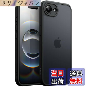 �y���������zJETech iPhone 16e / 17e / 17 Pro�p �}�b�g�P�[�X �ϏՌ����~���^���[�O���[�h�̗����ی� ������̔������w�� �X�}�z�J�o�[ �w��h�~ �F�F�u���b�N�A�T�C�Y�FiPhone 17e/16e