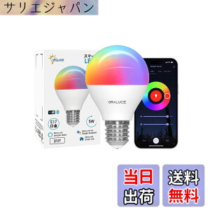 �y���������zORALUCE �X�}�[�g LED�d�� E17���� �F�FRGB�A�T�C�Y�FG�` 1��