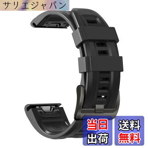 �y���������z[YOCAHU] QuickFit 22 mm �o���h �����p for Garmin Fenix 8 47mm / epix Pro 47mm, Fenix 7 Pro Solar/Approach S70 47 mm/Forerunner 965 �Ή� �X�g���b�v �V���R�� �x���g �_�炩�� �h���� �K�[�~�� �p �����o���h