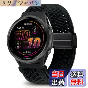 �y���������z[KeeFos] 22mm �o���h Garmin(�K�[�~��) Venu 4 45mm/Venu 3 45mm/2/Forerunner 570 47mm/265/255/Vivoactive 4/Active�Ή� �����o���h �i�C�����f�� ���C�o�b�N�� �}�O�l�b�g���o�b�N�� �ւ��x���g �҂ݕ� 