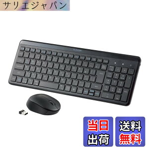 �y���������z�G���R�� ���C�����X�L�[�{�[�h ���� 2.4GHz �É� �e���L�[�t ���^�R���p�N�g Windows ChromeOS macOS�Ή� �u���b�N TK-QT30DMBK �F�F�u���b�N�A�T�C�Y�F�L�[�{�[�h�E�}�E�X