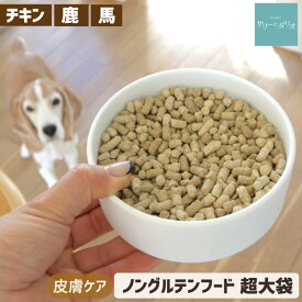 ドッグフード 無添加 国産 グルテンフリー 【4kg】超大袋 ソノママ ノングルテン 療法食 アレルギー 涙やけ 皮膚ケア 鶏 鹿 馬 低脂肪 低リン 腎臓病 腎臓ケア ダイエット 小粒 小型犬 中型犬 大型犬 シニア サリダリ