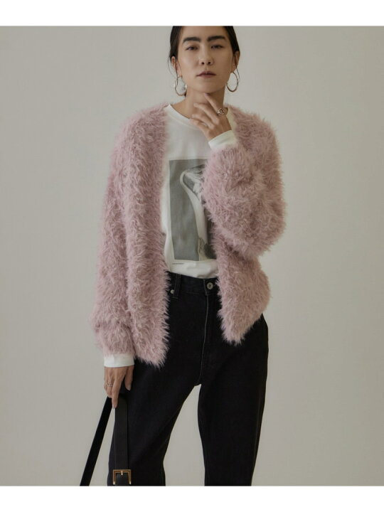 楽天市場】【SALE／30%OFF】チュールファーVネックカーディガン SALON  