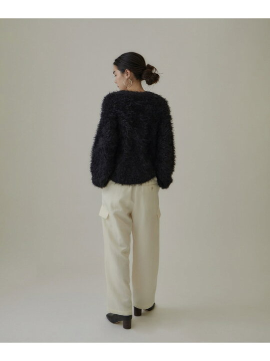 楽天市場】【SALE／30%OFF】チュールファーVネックカーディガン SALON  