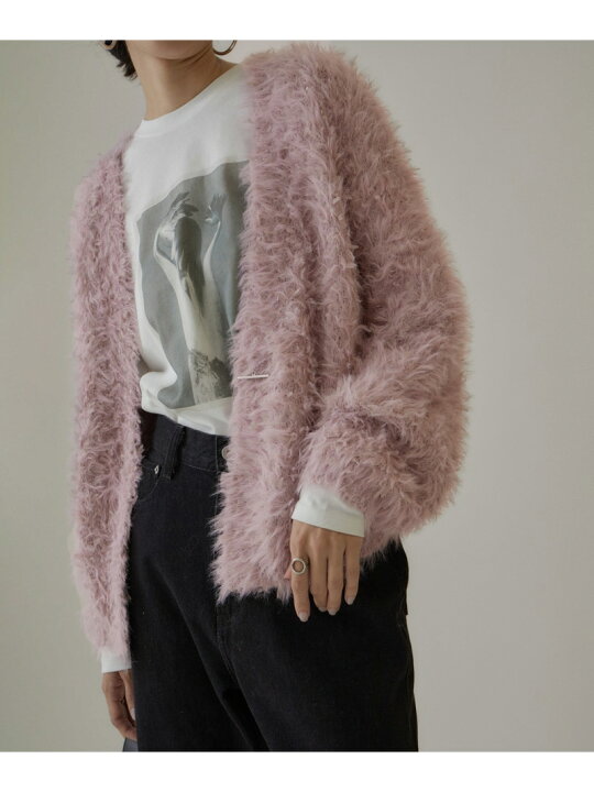 楽天市場】【SALE／30%OFF】チュールファーVネックカーディガン SALON 