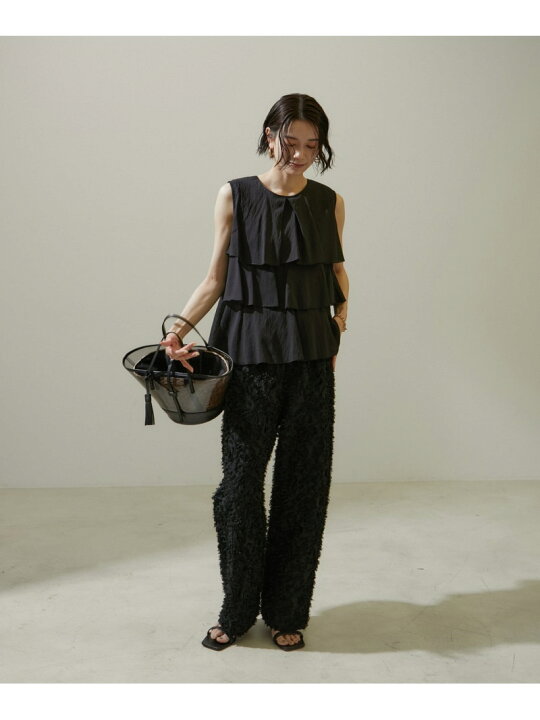 楽天市場】【WEB限定】ノースリーブティアードブラウス SALON adam et 