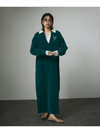 【SALE／30%OFF】ポロワンピース-CreamyCotton /クリーミーコットン- SALON adam et rope' サロン アダム エ ロペ ワンピース・ドレス ワンピース ホワイト ブラック グリーン【RBA_E】【送料無料】[Rakuten Fashion]
