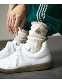 リブソックス-CreamyCotton /クリーミーコットン- SALON adam et rope' サロン アダム エ ロペ 靴下・レッグウェア 靴下 ホワイト ブラック グリーン[Rakuten Fashion]