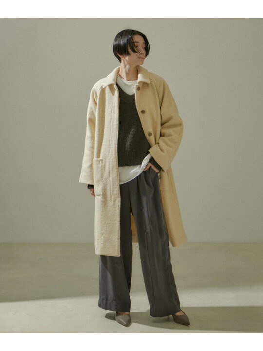 楽天市場】【SALE／40%OFF】【WEB限定】ループカットコートロング 