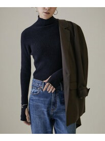 【SALE／50%OFF】リブタートルプルオーバー -CreamyCotton /クリーミーコットン- SALON adam et rope' サロン アダム エ ロペ トップス ニット ブラック グレー ホワイト【RBA_E】【送料無料】[Rakuten Fashion]