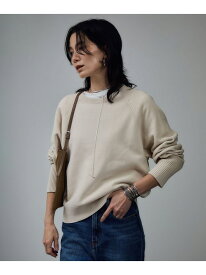 クロップドプルオーバー-CreamyCotton /クリーミーコットン- SALON adam et rope' サロン アダム エ ロペ トップス スウェット・トレーナー ホワイト ブラウン ブラック【先行予約】*【送料無料】[Rakuten Fashion]