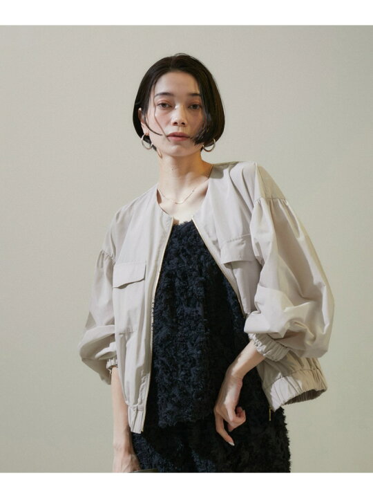 楽天市場】【WEB限定】ミリタリーノーカラーショートブルゾン/24SS 