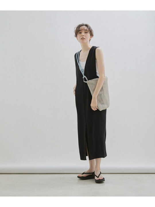 楽天市場】【洗える】ダブルクロスVネックジャンパースカート SALON 