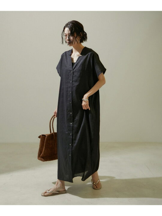 楽天市場】【SALE／30%OFF】ACAR麻混カフタンシャツワンピース 無地 