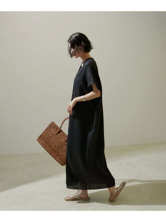 楽天市場】【SALE／30%OFF】ACAR麻混カフタンシャツワンピース 無地 