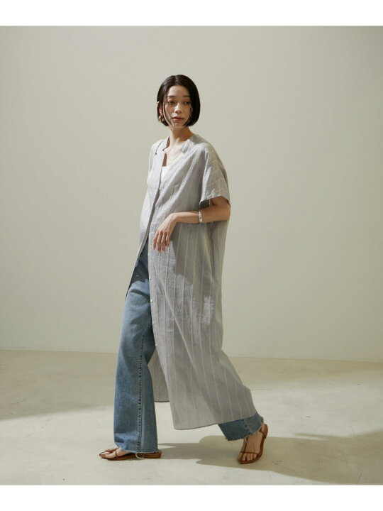 楽天市場】【SALE／30%OFF】ACAR麻混カフタンシャツワンピース 無地 