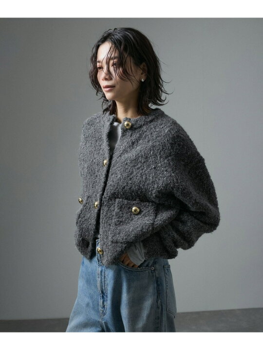 楽天市場】【SALE／30%OFF】【WEB限定】メタルボタンループニット  