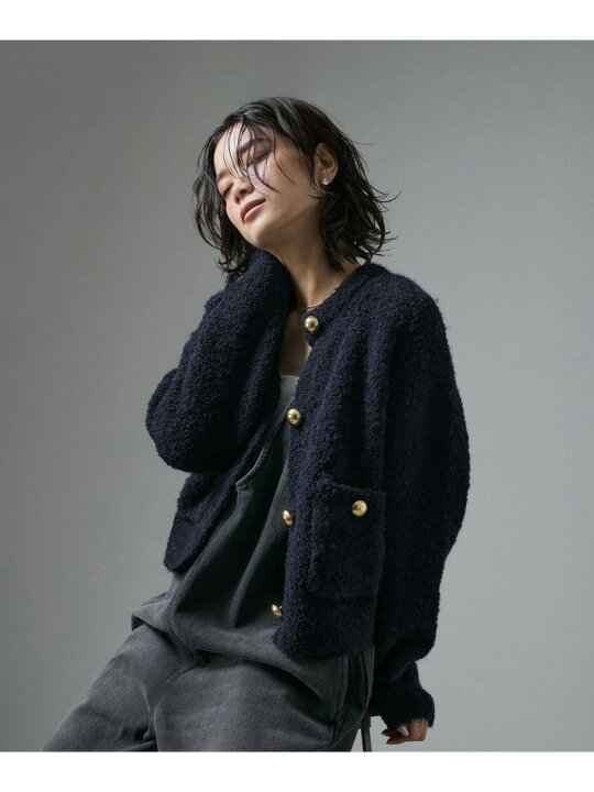 楽天市場】【SALE／30%OFF】【WEB限定】メタルボタンループニット  