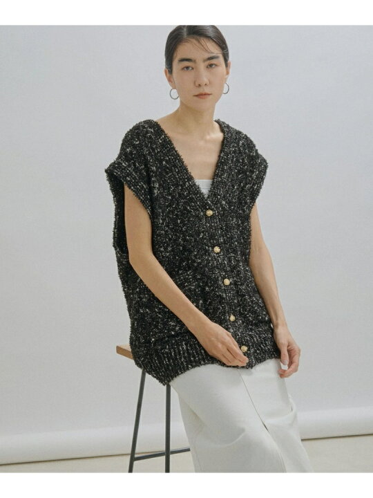 楽天市場】【SALE／50%OFF】【WEB限定】ツイードニットベスト/ジレ 