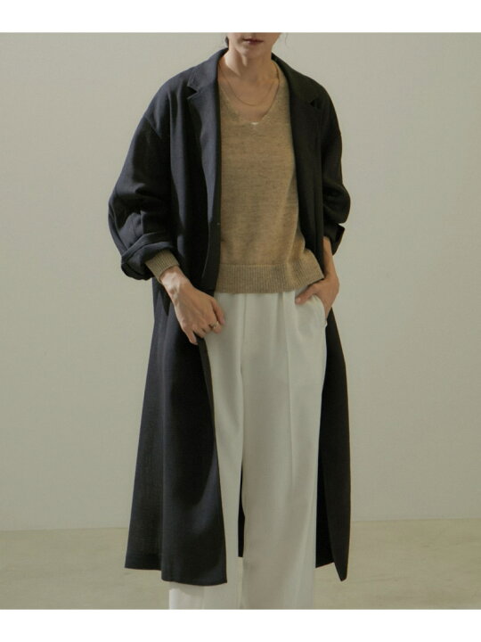 楽天市場】【SALE／40%OFF】[24SS]リネンライクガウンコート 