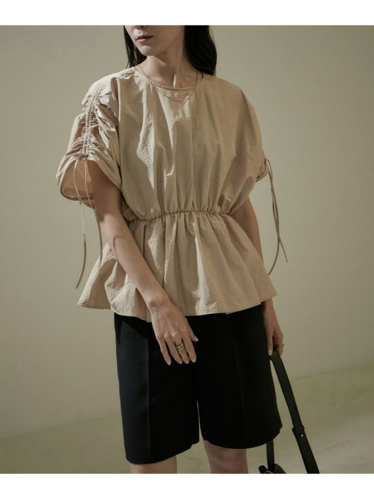 楽天市場】【WEB限定】シャーリングスリーブブラウス SALON adam et 
