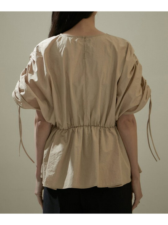 楽天市場】【WEB限定】シャーリングスリーブブラウス/24SS SALON adam 