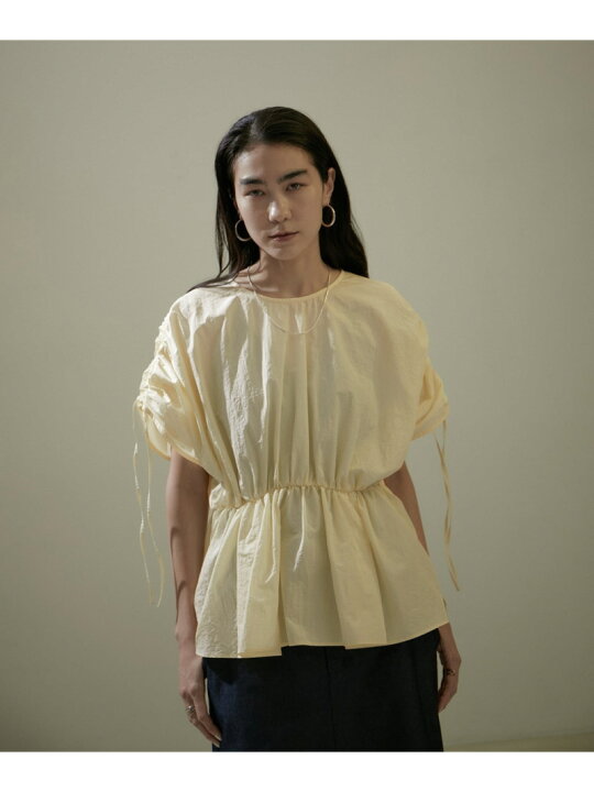 楽天市場】【WEB限定】シャーリングスリーブブラウス SALON adam 