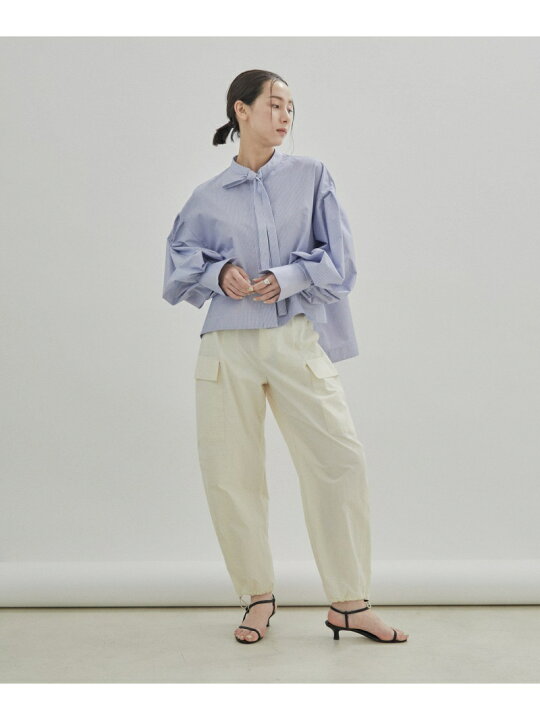 オーバーのアイテム取扱☆ ボウタイボリュームスリーブブラウス SALON adam et rope' ecouterradio.fr